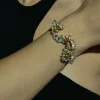Triple Stone Fray Cuff - Aquamarine