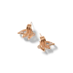 Triple Twisted Half Moon Hook Hoops - 18mm