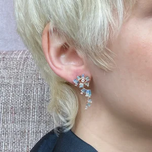 Twisted Fringe Earrings - Ethiopian Opal
