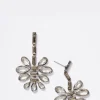 Uchiwa Earrings - Pyrite & Green Amethyst