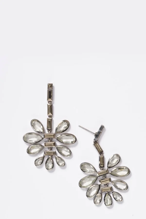 Uchiwa Earrings - Pyrite & Green Amethyst