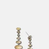 Vase Earrings - Rutilated Quartz