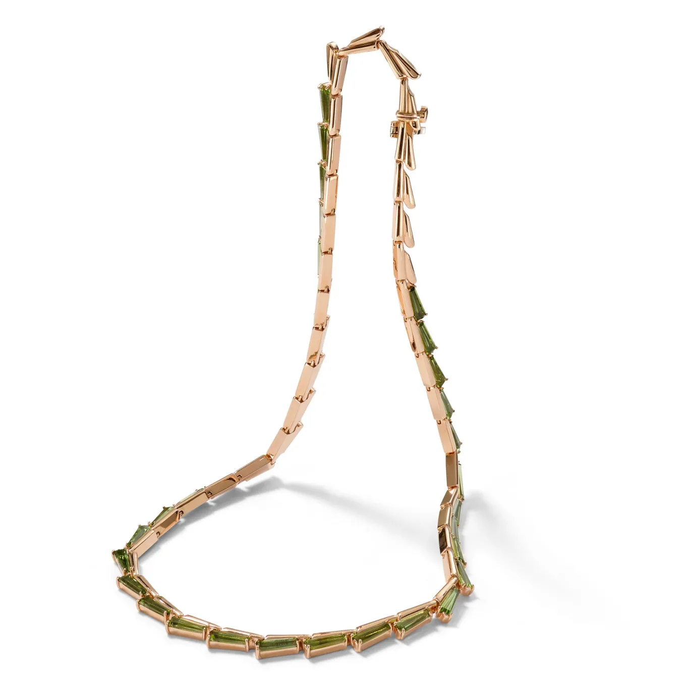 wheat_riviere_necklace__g_0.webp Wheat Riviere Necklace - Green Tourmaline