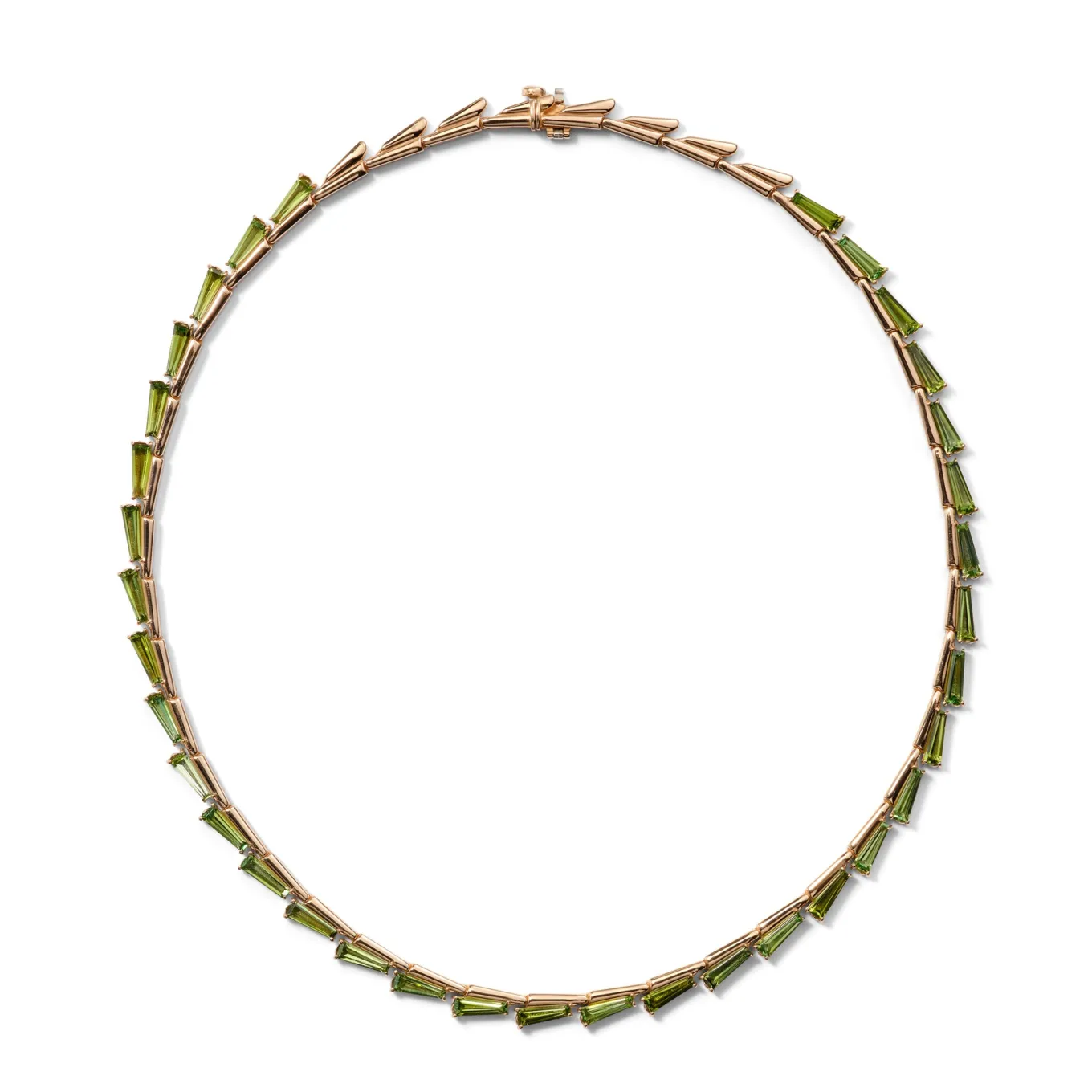wheat_riviere_necklace__g_2.webp Wheat Riviere Necklace - Green Tourmaline