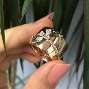 Wrapped Crocus Ring - Diamond